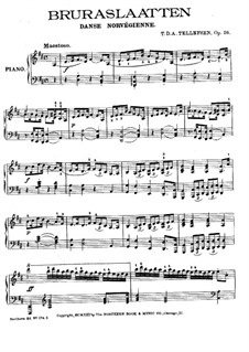 Bruraslaatten. Norwegischer Tanz, Op.26: Bruraslaatten. Norwegischer Tanz by Thomas Tellefsen