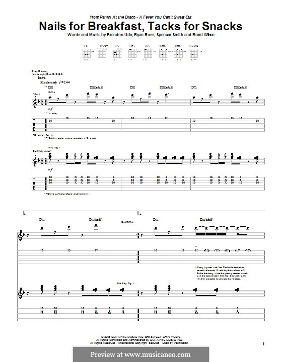 Panic at the Disco Sheet Music
