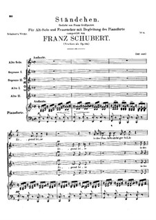 Zögernd, leise. Ständchen (zweite Redaktion), D.921 (Op.135)