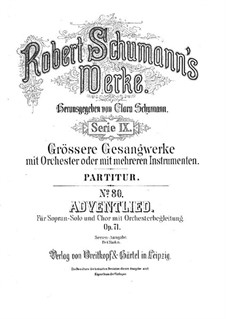 Adventlied, Op.71
