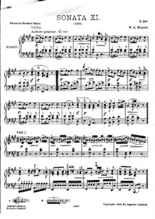 Klaviersonate No.11, K. 331