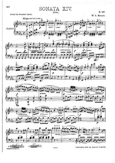 Klaviersonate No.14, K. 457