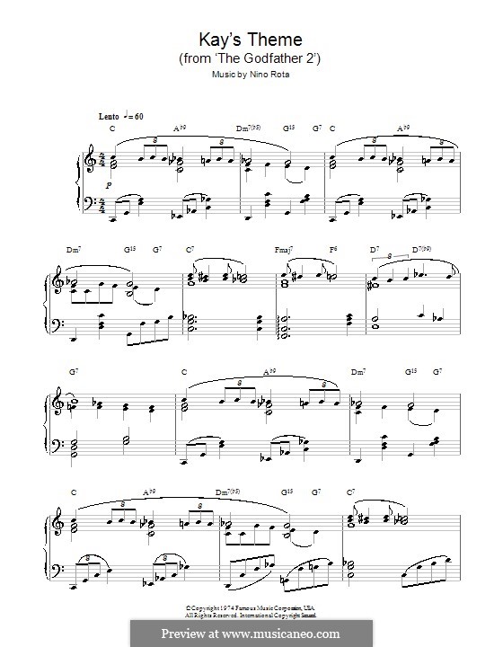 . : Kay's Theme (from The Godfather II)   MusicaNeo