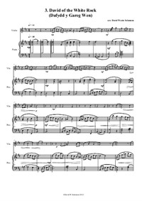 Folk song Snapshots. No.3 - David of the White Rock for violin and piano