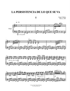La persistencia de lo que se va (the insistence of going): La persistencia de lo que se va (the insistence of going) by Jorge Calleja