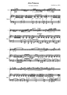 Alla Polacca, Op.257: Für Violine und Klavier by Carl Böhm