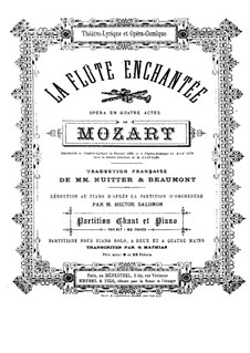 Die Zauberflöte (Bearbeitung für Stimmen und Klavier)