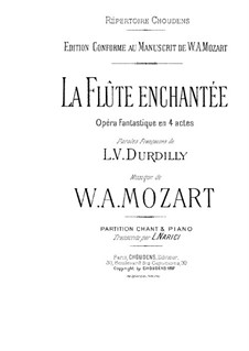 Die Zauberflöte (Klavierauszug mit Singstimmen), K.620