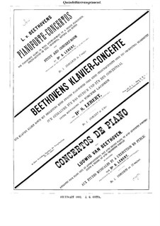 Klavierkonzert No.1 (Bearbeitung für Klavier und Streichquintett, Violinestimme I), Op.15