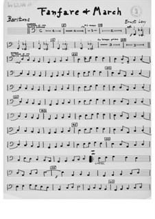 Fanfare und Marsch für Blechblasinstrumente (Stimmen)