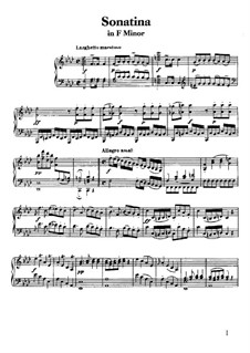 Klaviersonatine No.2 in f-moll, WoO 47