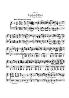 Klaviersonate No.18 in G-dur, D.894 Op.78