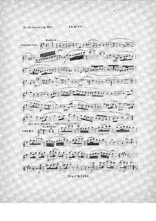 Introduktion und Variationen über ein Thema 'Trockne Blumen' (Flötestimme), D.802 Op.160