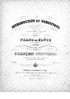 Introduktion und Variationen über ein Thema 'Trockne Blumen', D.802 Op.160