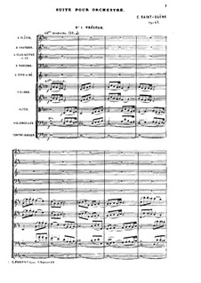 Suite in D-Dur, Op.49: Vollpartitur by Camille Saint-Saëns