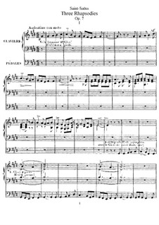 Drei Rhapsodien, Op.7: Vollsammlung by Camille Saint-Saëns
