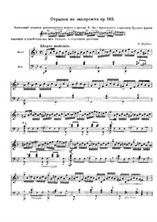 Fragment from Impromptu (op.142), for French horn with piano