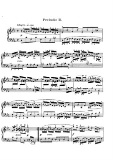 Das Wohltemperirte Klavier (Band I). Präludium und Fuge No.2 in c-moll (Bearb. Czerny), BWV 871