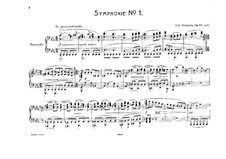 Sinfonie No.1 in c-moll (Bearbeitung für Klavier, vierhändig), Op.68