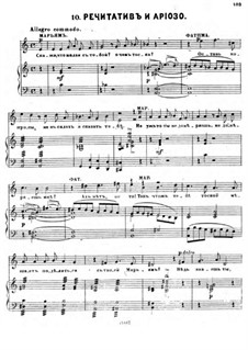 Der Gefangene im Kaukasus. No.10 Rezitativ und Arioso der Mariam (Bearbeitung für Stimmen und Klavier)