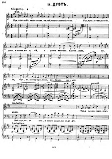 Der Gefangene im Kaukasus. No.14 Duet des Abubeker und der Fatima (Bearbeitung für Stimmen und Klavier)