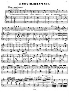 Der Gefangene im Kaukasus. No.15 Chor (Bearbeitung für Chor und Klavier)