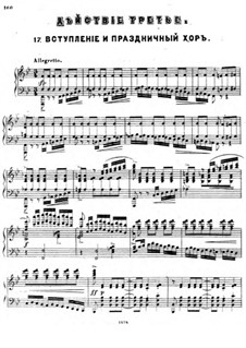 Der Gefangene im Kaukasus. No.17 Vorspiel und Chor (Bearbeitung für Chor und Klavier)