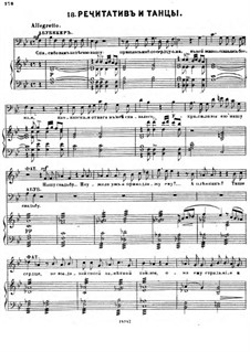 Der Gefangene im Kaukasus. No.18 Rezitativ (Bearbeitung für Stimmen und Klavier)