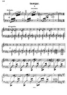 Der Gefangene im Kaukasus. No.18a Tänze (Bearbeitung für Klavier, vierhändig)