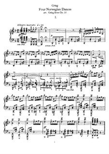 Vier Norwegische Tänze, Op.35