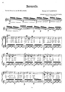 Auf dem Wasser zu singen (Bearbeitung für Stimme und Gitarre), D.774