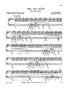 Erlkönig (nach Schubert), S.558 No.4