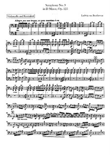 Sinfonie No.9 in d-moll (Cello- und Kontrabaß-Stimmen), Op.125