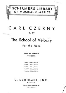 Die Schule der Geläufigkeit. Heft I (Nos.1-10), Op.299