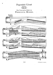 Große Etüden nach Paganini (Herausgegeben von Busoni), S.141