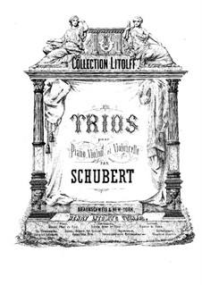 Zwei Klaviertrio (Violinstimme), Op.99, 100