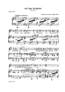 Auf dem Kirchhofe, Op.105 No.4