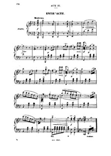Madame Favart. Akt III (Bearbeitung für Solisten, Chor und Klavier)