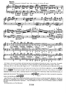 Klavierkonzert Nr.1 in C-dur. Rondo. Bearbeitung für zwei Klaviere, vierhändig, Op.15