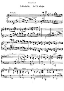 Ballade No.1 in Des-dur, S.170 No.1