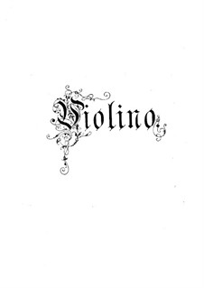 Die weiße Frau. Ouvertüre, für Flöte, Violine und Klavier – Violinstimme