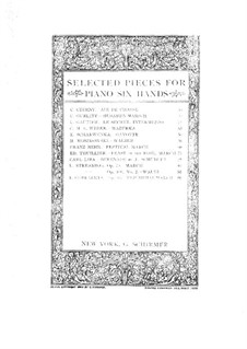 Schwanengesang. Ständchen. Bearbeitung für Klavier, sechshändig, D.957