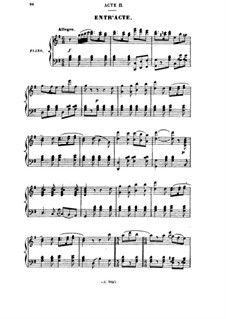 Madame Favart. Akt II (Bearbeitung für Solisten, Chor und Klavier)