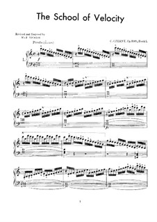 Schule der Geläufigkeit, Hefts I, II, Op.299 No.1-20