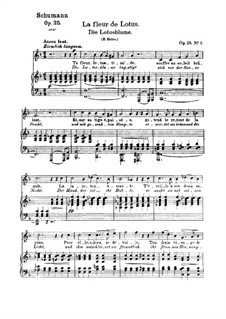 Lotosblume (deutscher und französischer Text), Op.25 No.7