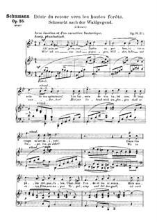 Sehnsucht nach der Waldgegend, Op.35 No.5