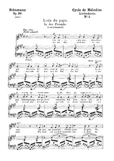 Liederkreis (Deutsche und französische Texte), Op.39