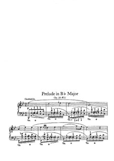 Präludium in B-dur, Op.28 No.21