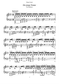 Die junge Nonne. Klaviertranskription von einem Thema von Schubert, S.558 No.6