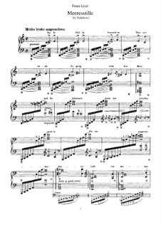 Meeresstille. Klaviertranskription von einem Thema von Schubert, S.558 No.5